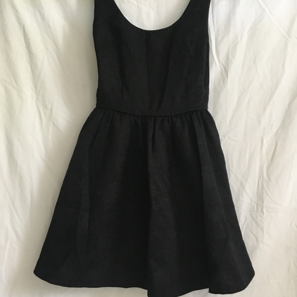 Pretty black fit and flare dress